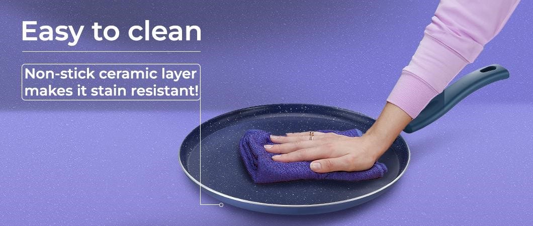 Easy to clean ceraglide cookware
