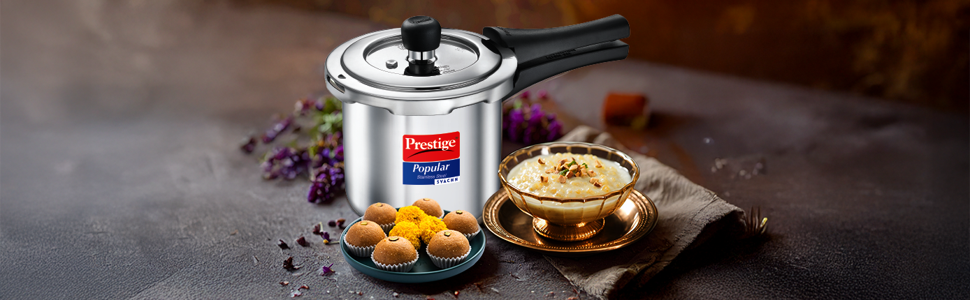 Kheer in  Prestige Stainless Steel Pressure Cooker (PCRSS-3L)