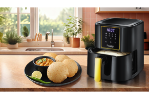 Tasty Air Fryer Zero Oil Poori Recipe 
