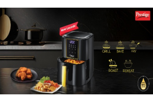 Prestige Air Fryer: 8 Preset Options with 80% Less Oil