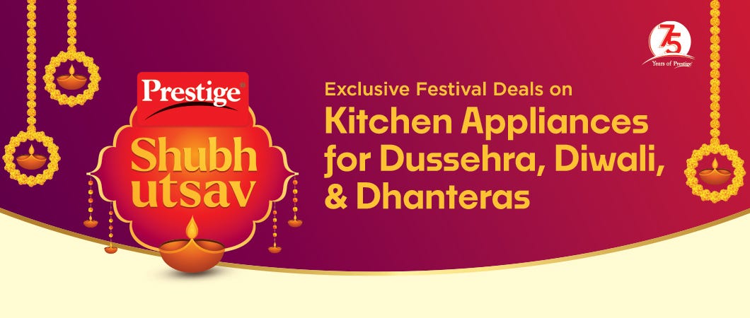 Shubh Utsav Kitchen Appliance Deals and Offers for Diwali, Dussehra, Dhanteras 2024