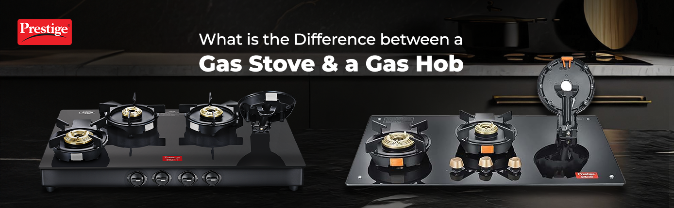 Difference between a gas stove and a gas hob